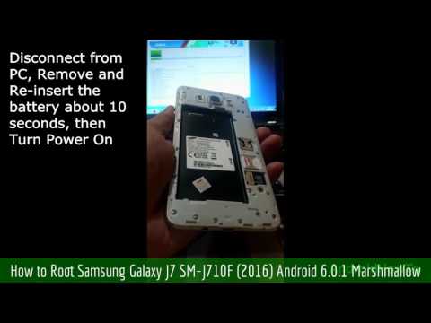 How to Root Samsung Galaxy J7 SM-J710F (2016) Android 6.0.1 Marshmallow