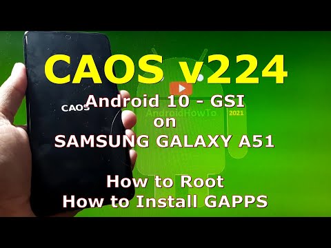 CAOS v224 Android 10 for Samsung Galaxy A51 Super Image Partition