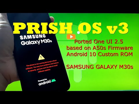 PRISH OS v3 OneUI 2.5 for Samsung Galaxy M30s Android 10