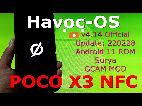 Havoc-OS v4.14 Official for Poco X3 NFC Android 11 Update: 220228