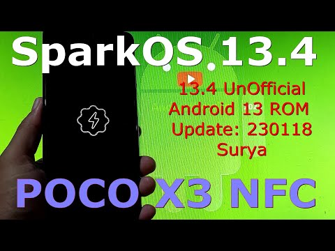 SparkOS 13.4 UnOfficial for Poco X3 Android 13 ROM Update: 230118