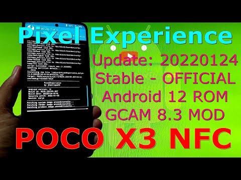 Pixel Experience Official for Poco X3 NFC Android 12 ROM Update: 20220124