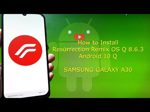 Resurrection Remix OS Q 8.6.3 for Samsung Galaxy A30 Android 10 Q