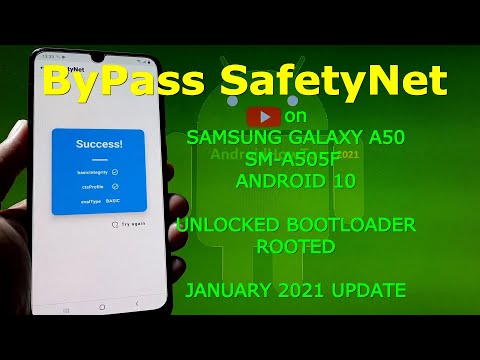 Bypass SafetyNet Samsung Galaxy A50 SM-A505F Rooted - January 2021 Update