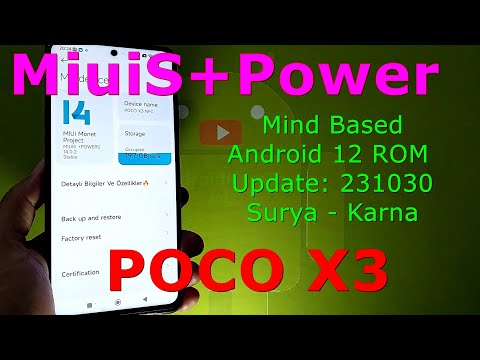 MiuiS+Power 14.0.2 for Poco X3 Android 12 ROM Update: 231030