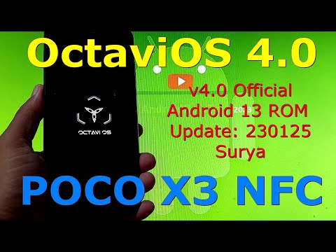 OctaviOS 4.0 Official for Poco X3 Android 13 ROM Update: 230125