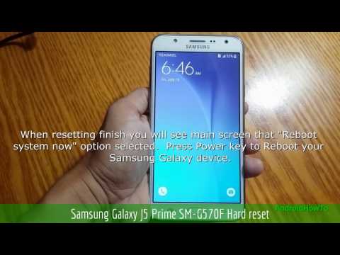 Samsung Galaxy J5 Prime SM-G570F Hard reset