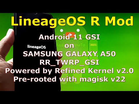 LineageOS R Mod Android 11 for Samsung Galaxy A50 GSI ROM