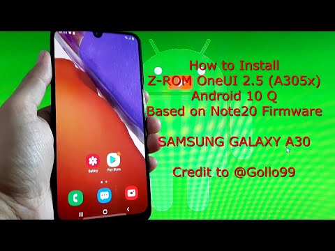 Z-ROM OneUI 2.5 (A305x) for Samsung Galaxy A30 Android 10