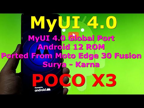 Recommend! MyUI 4.0 Global Port for Poco X3 Surya-Karna Android 12 Update: 20221013