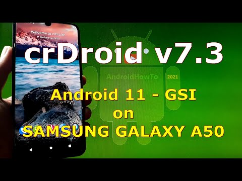 crDroid v7.3 Android 11 for Samsung Galaxy A50 - GSI ROM