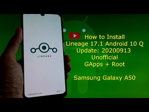 Lineage OS 17.1 for Samsung Galaxy A50 Android 10 Q - Update 2020-09-13