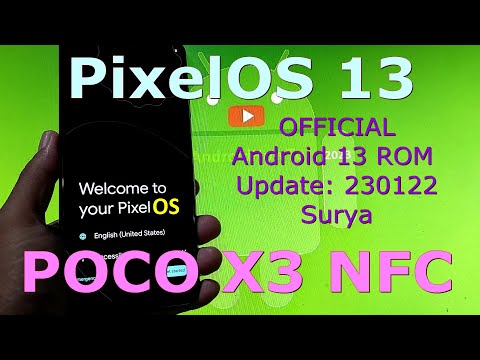 PixelOS Official for Poco X3 Android 13 ROM Update: 230122