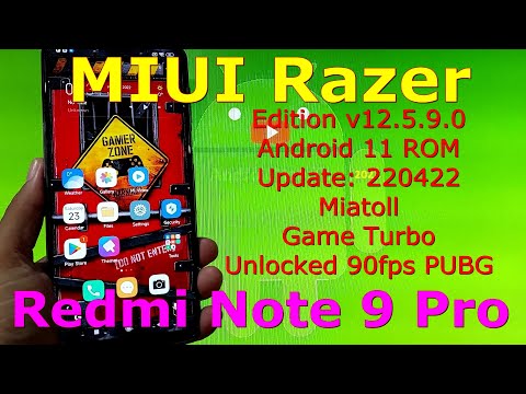 MIUI Razer Edition v12.5.9.0 Miatoll for Redmi Note 9 Pro Android 11 Update: 220422