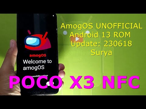 AmogOS UNOFFICIAL for Poco X3 Android 13 ROM Update: 230618