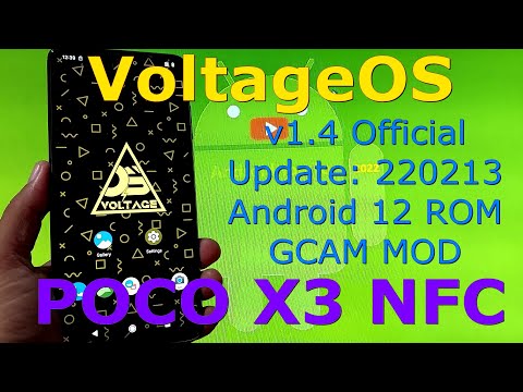 VoltageOS v1.4 Official for Poco X3 NFC Android 12 Update: 220213