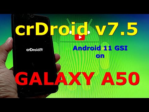 crDroid v7.5 Android 11 for Samsung Galaxy A50 GSI