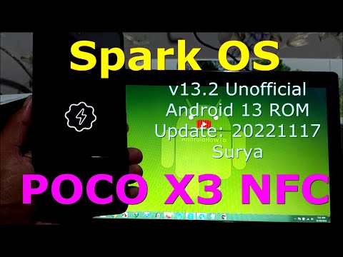 Spark OS 13.2 Unofficial for Poco X3 Android 13 Update: 20221117
