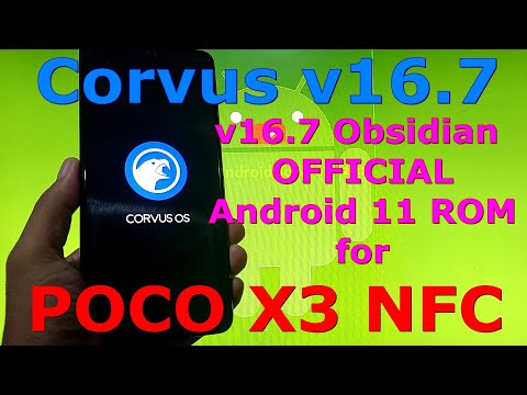Corvus v16.7 Obsidian OFFICIAL Gaming ROM for Poco X3 NFC (Surya) Android 11