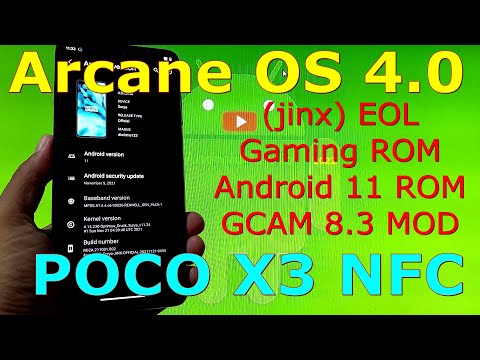 Arcane OS 4.0 Gaming ROM for Poco X3 NFC Android 11 ROM