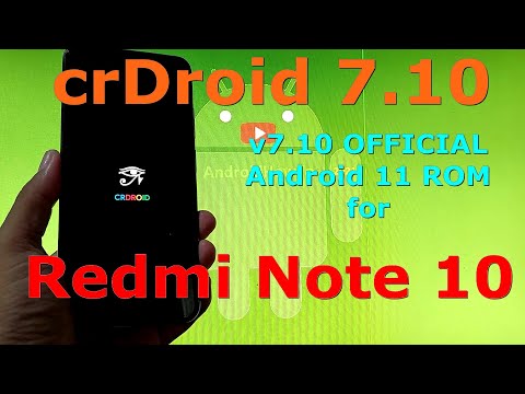 crDroid 7.10 OFFICIAL for Redmi Note 10 ( Mojito / Sunny ) Android 11