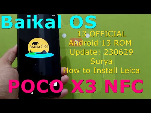 Baikal OS 13 OFFICIAL for Poco X3 Android 13 ROM Update: 230629