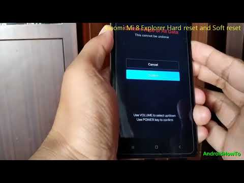 Xiaomi Mi 8 Explorer Hard reset and Soft reset
