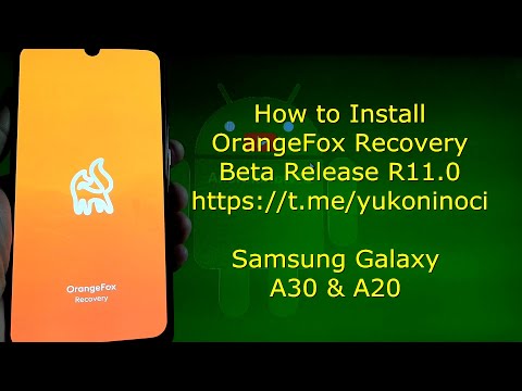 How to Install OrangeFox Recovery for Samsung Galaxy A30 / A20 Beta Releases