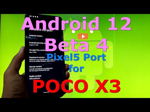 Android 12 Beta 4 for Poco X3 NFC (Surya/Karna) Pixel5 Port