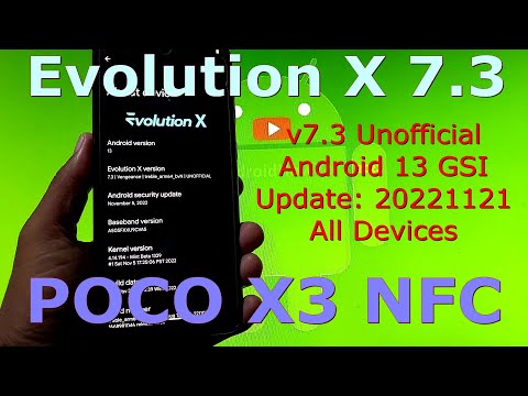 Evolution X 7.3 v2022.11.21 for Samsung Galaxy A50 Android 13 GSI