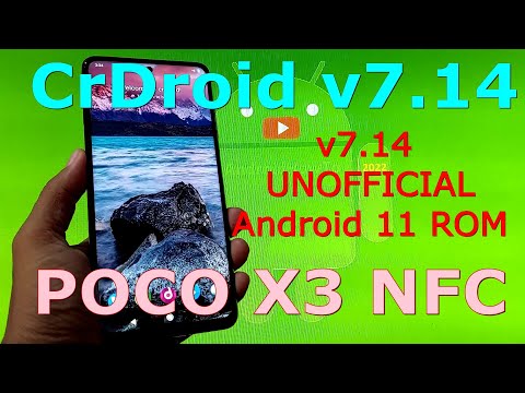 CrDroid v7.14 for Poco X3 NFC Android 11 ROM