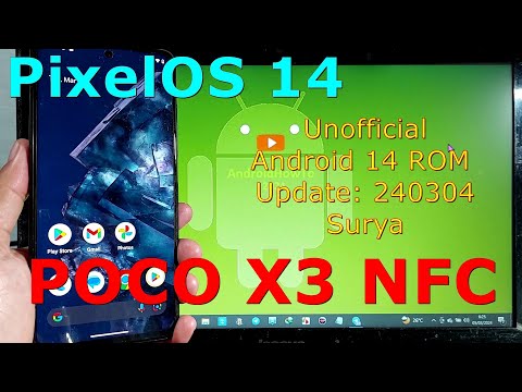 PixelOS 14 Unofficial for Poco X3 Android 14 ROM Update: 240304