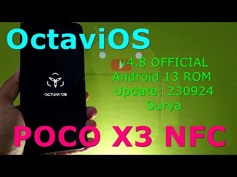 OctaviOS 4.8 OFFICIAL for Poco X3 Android 13 ROM Update: 230924