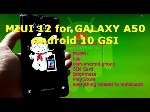 MIUI 12 Android 10 for Samsung Galaxy A50