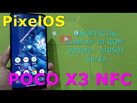 PixelOS UNOFFICIAL for Poco X3 Android 14 ROM Update: 240501