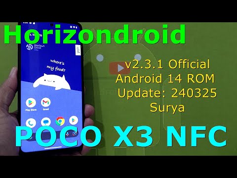 Horizondroid v2.3.1 Official for Poco X3 Android 14 ROM Update: 240325