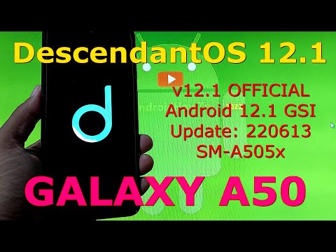 DescendantOS 12.1 for Samsung Galaxy A50 - Android 12.1 GSI Update: 220613