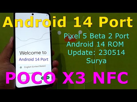 Pixel 5 Beta 2 Port for Poco X3 Android 14 ROM Update: 230514
