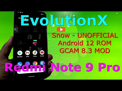 EvolutionX Snow for Redmi Note 9 Pro Android 12 ROM