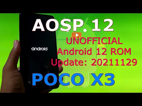 AOSP 12 for Poco X3 NFC (Surya) Android 12 Custom ROM