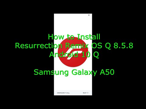 Resurrection Remix OS Q 8.5.8 for Galaxy A50 Android 10 Q Update 20-08-16