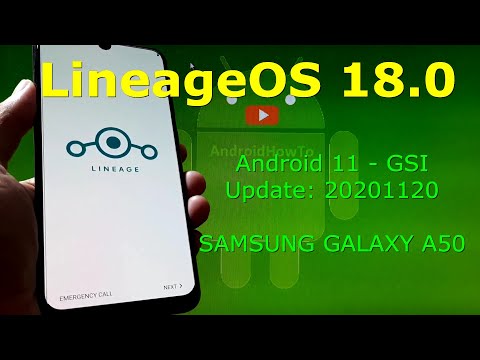 LineageOS 18.0 Android 11 for Samsung Galaxy A50 Update: 20201120