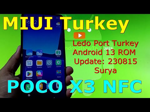 MIUI Ledo Port Turkey for Poco X3 Android 13 ROM Update: 230815
