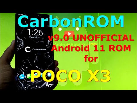 CarbonROM v9.0 UNOFFICIAL Android 11 for Poco X3 NFC (Surya) Released: 20211111 + GCAM 8.3
