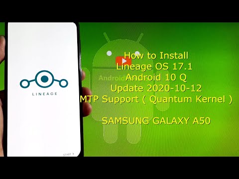Lineage OS 17.1 for Samsung Galaxy A50 Android 10 Q - Update 2020-10-12