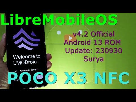 LibreMobileOS 4.2 Official for Poco X3 Android 13 ROM Update: 230930
