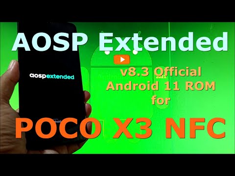 AOSP Extended v8.3 Official for Poco X3 NFC ( Surya ) Android 11