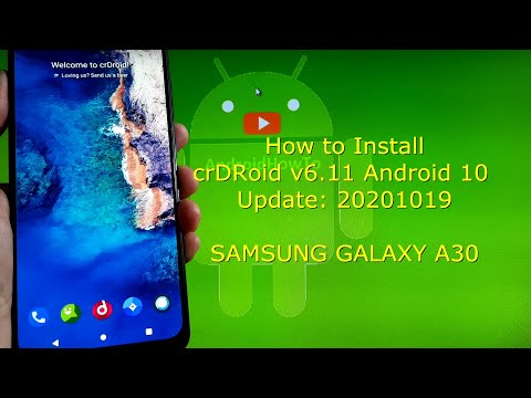 crDRoid v6.11 for Samsung Galaxy A30 Android 10 Update: 20201019