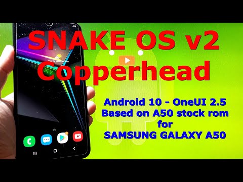 Snake OS v2 Copperhead for Samsung Galaxy A50 Android 10 Custom ROM