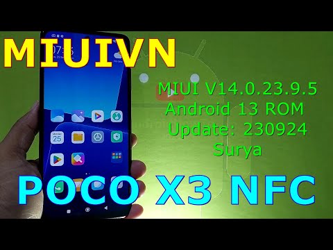 MIUIVN by TKN for Poco X3 NFC Android 13 ROM Update: 230924